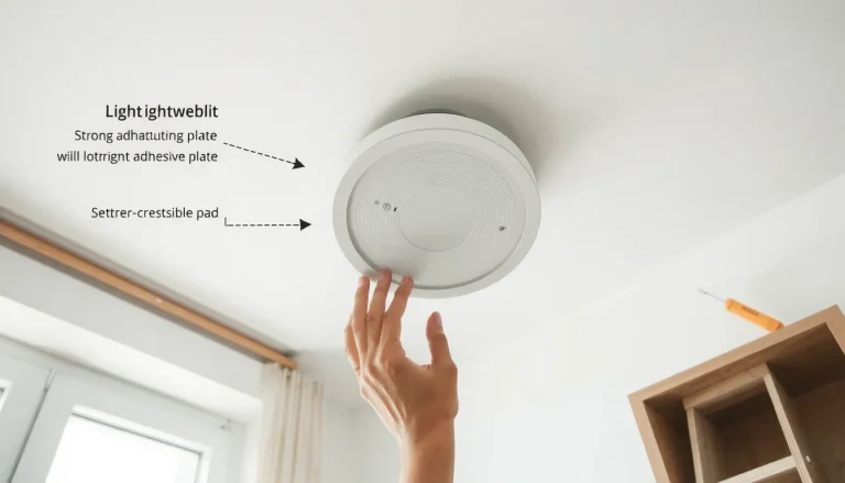 Fixer un luminaire au plafond sans percer : 4 méthodes testées (adhésif, DCL, Fixalustre, colle)