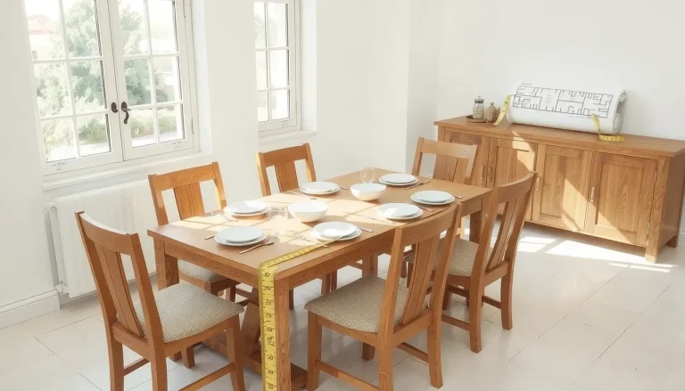 Dimension table à manger 8 personnes : le guide complet des mesures exactes